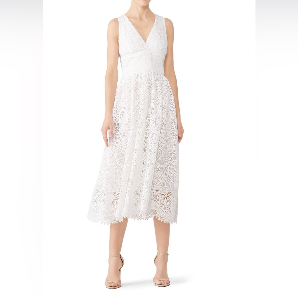 EUC stunning Shoshanna Christabella white lace dress.